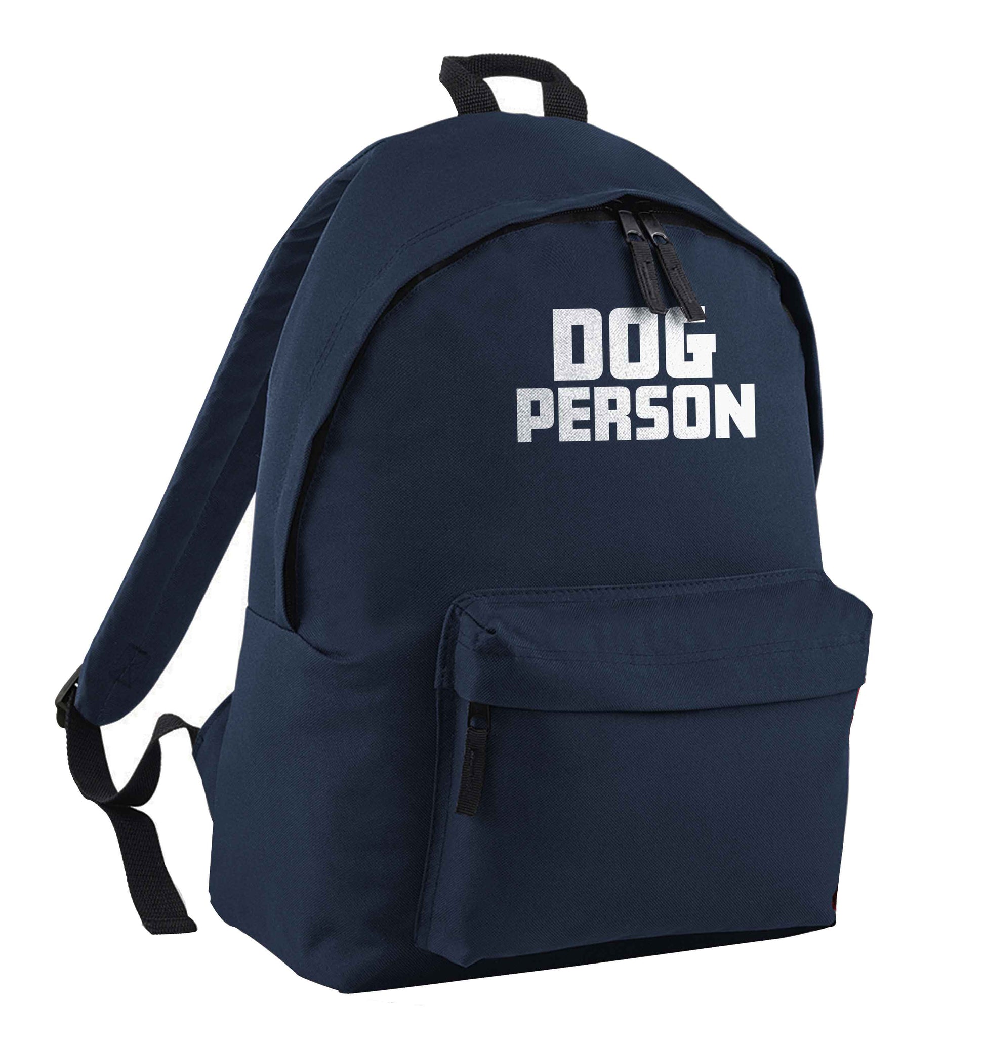 Dog Person Kit navy children's backpack