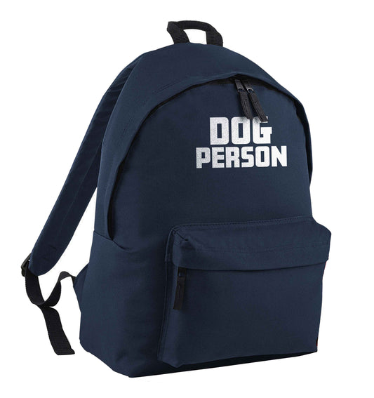 Dog Person Kit navy children's backpack