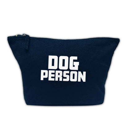 Dog Person Kit navy makeup bag