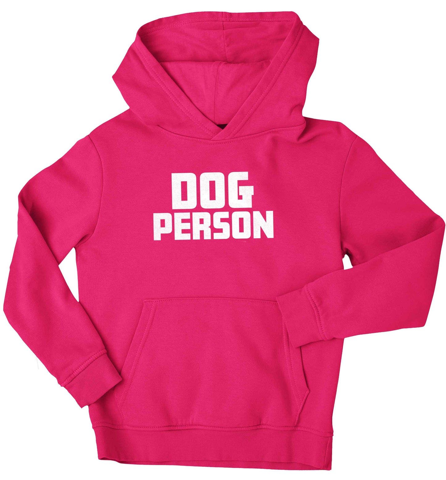 Dog Person Kit children's pink hoodie 12-13 Years