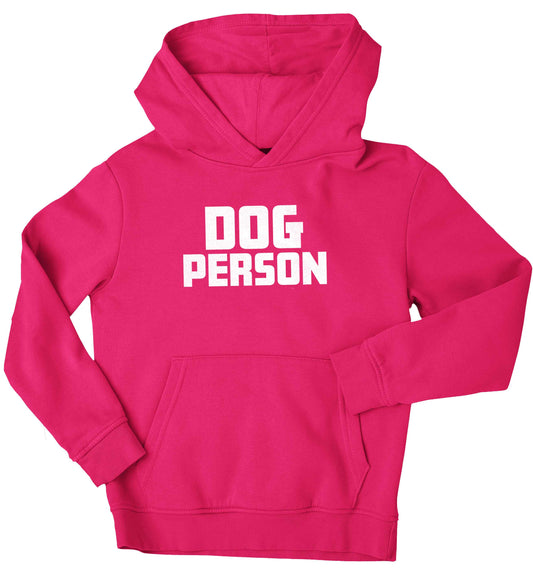 Dog Person Kit children's pink hoodie 12-13 Years