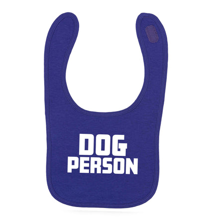 Dog Person Kit purple baby bib