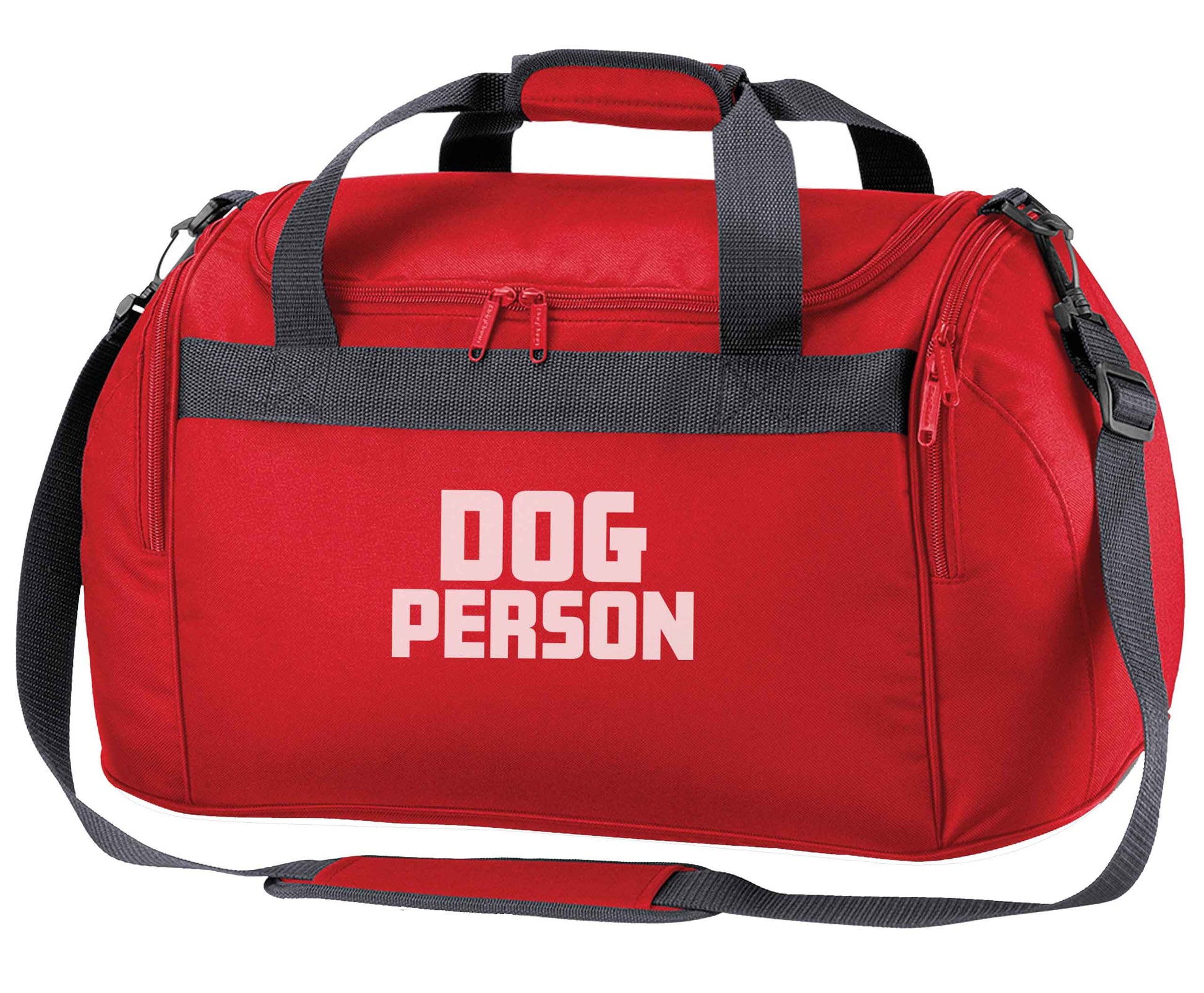 Dog Person Kit red holdall / duffel bag