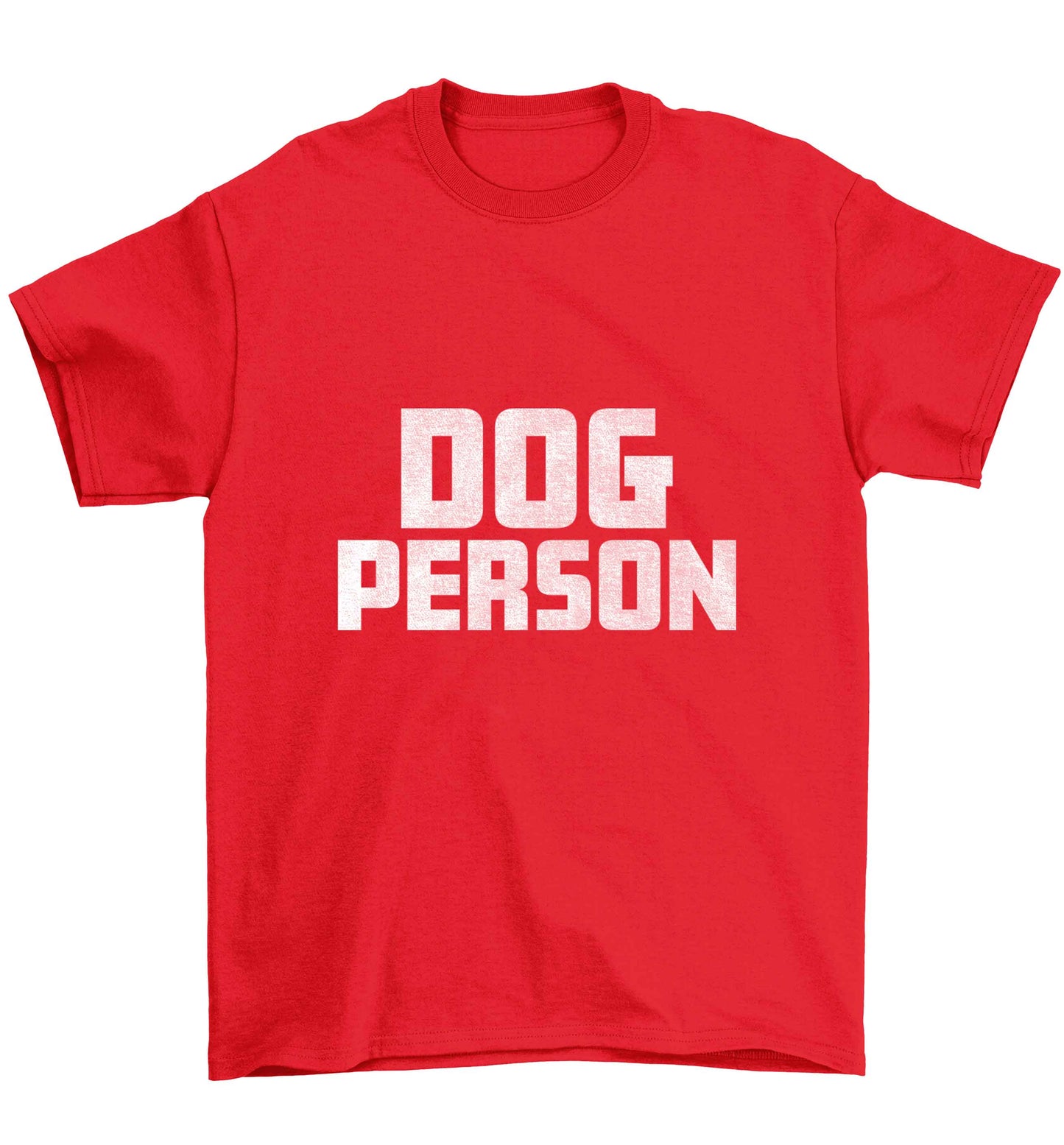 Dog Person Kit Children's red Tshirt 12-13 Years