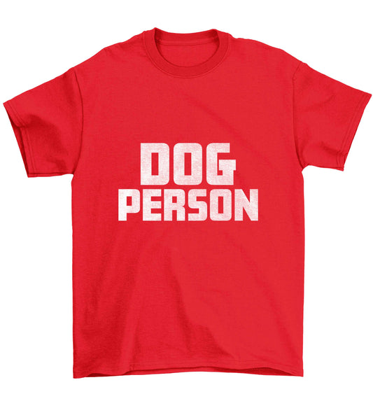 Dog Person Kit Children's red Tshirt 12-13 Years