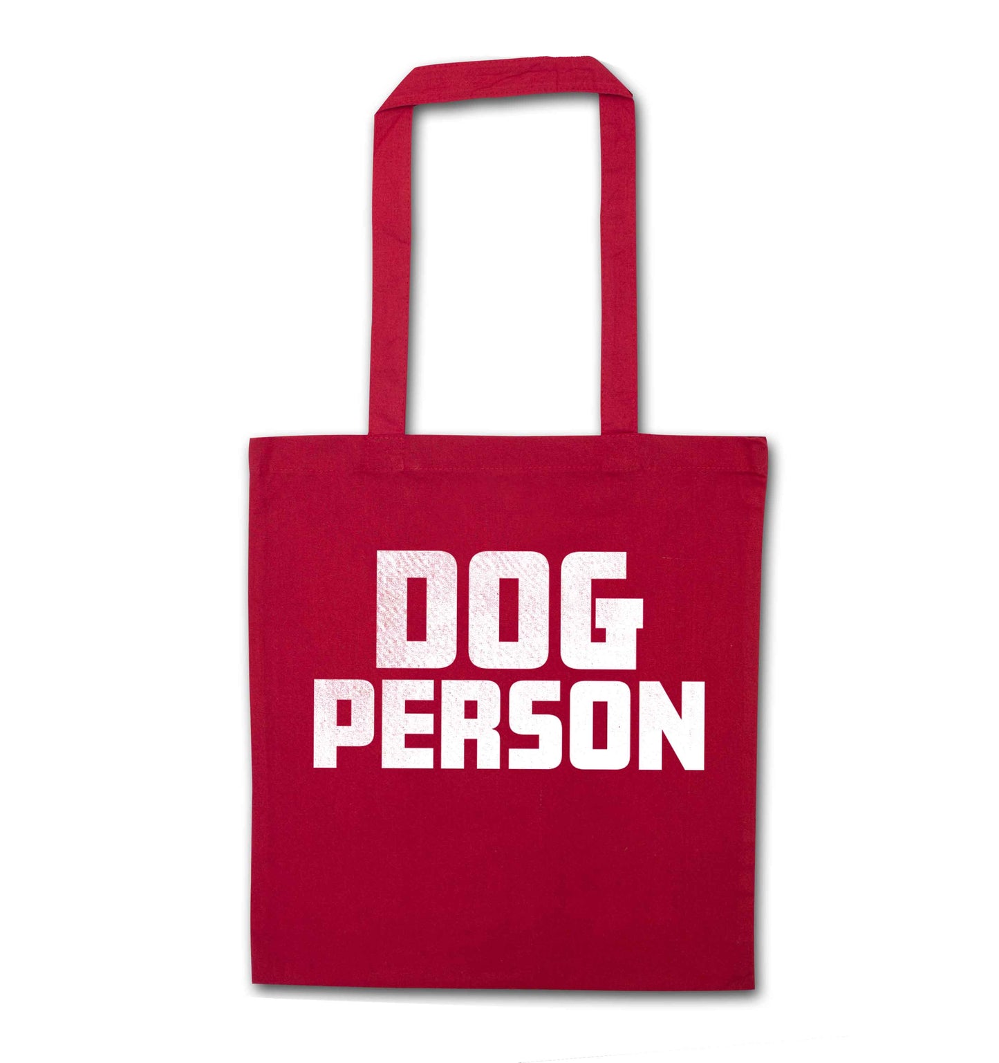 Dog Person Kit red tote bag