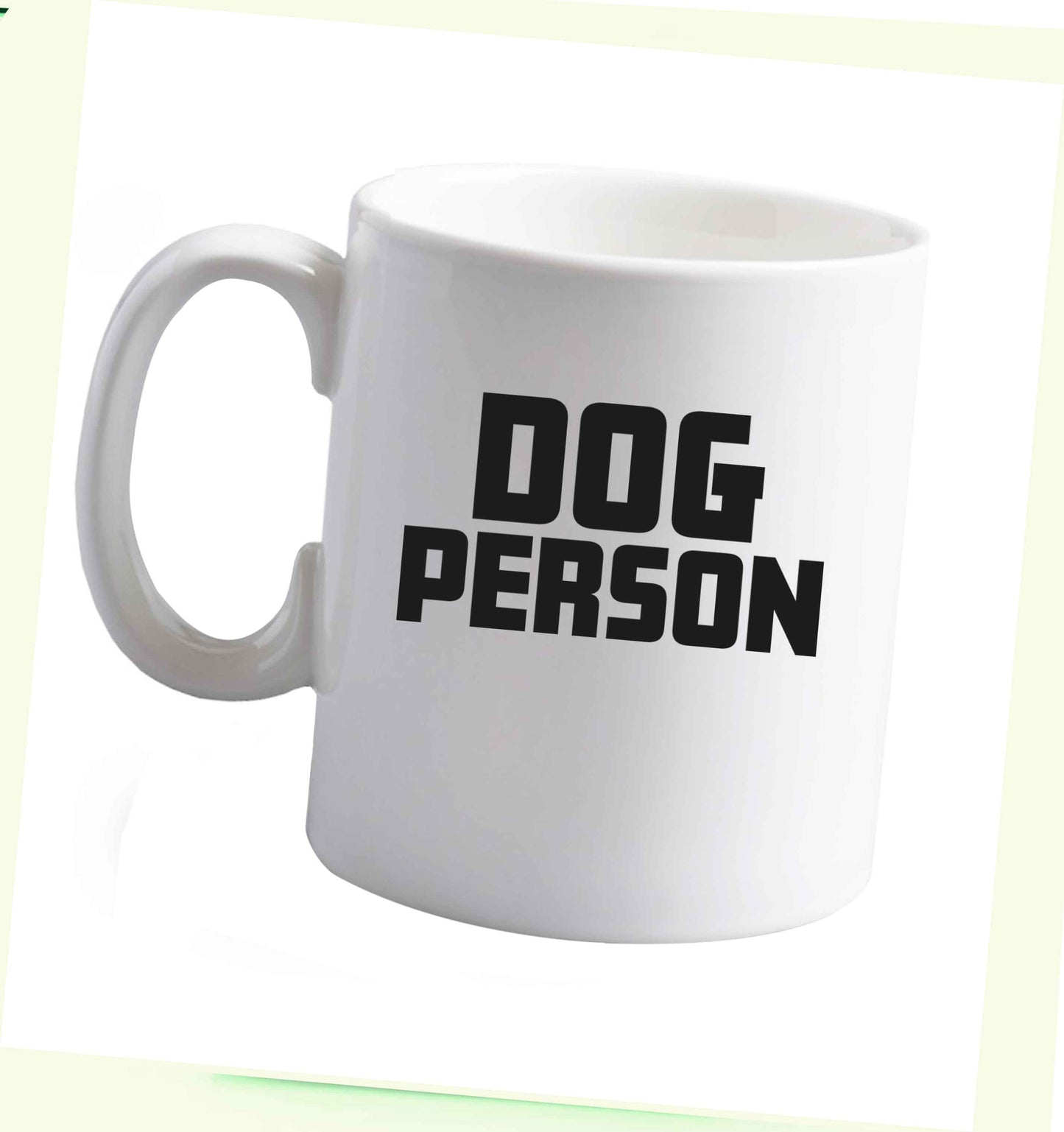 10 oz Dog Person Kit ceramic mug right handed