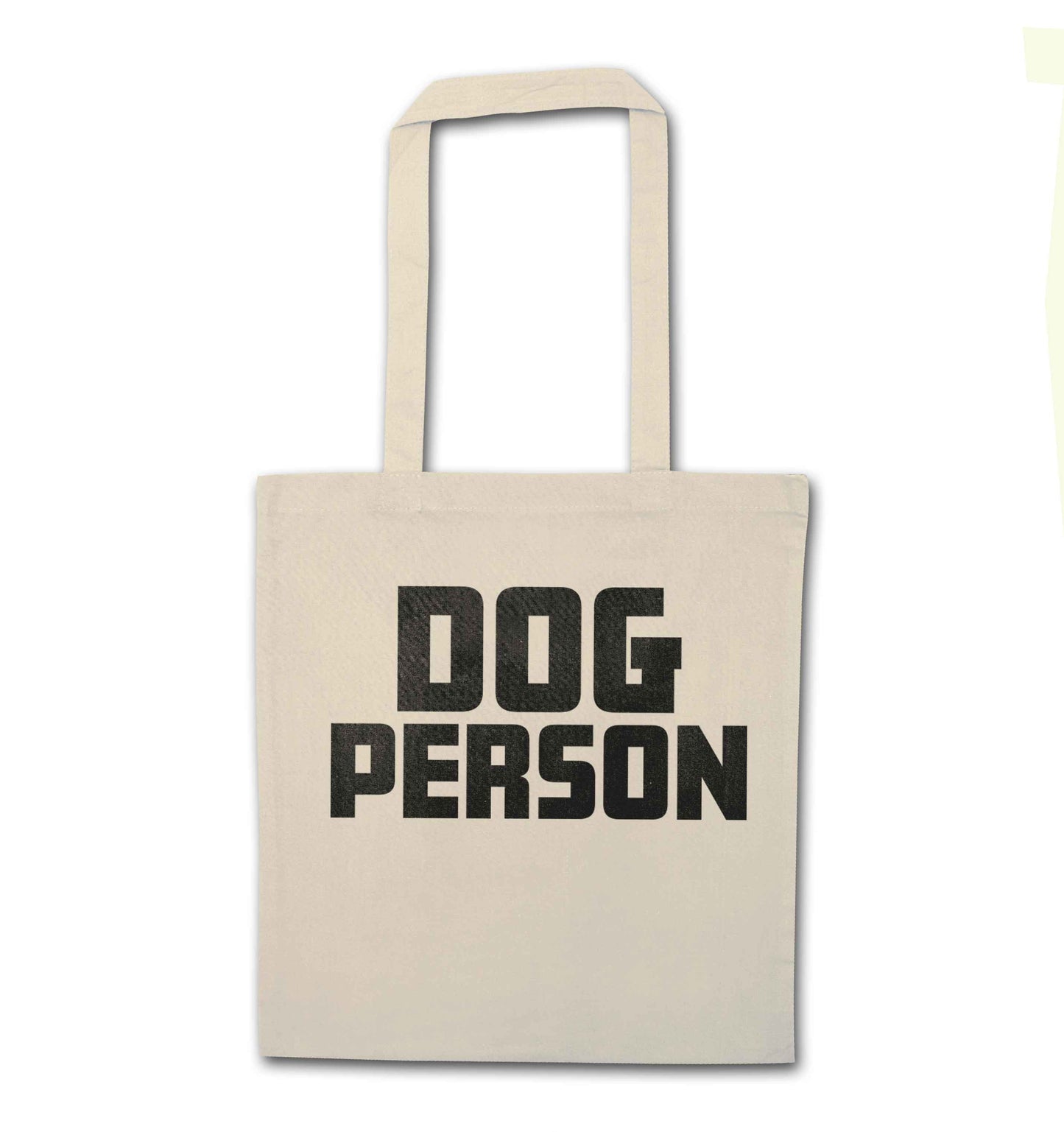 Dog Person Kit natural tote bag