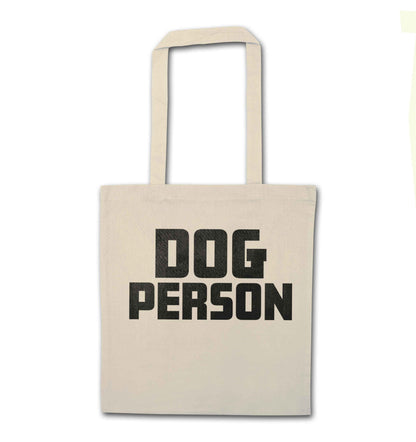 Dog Person Kit natural tote bag