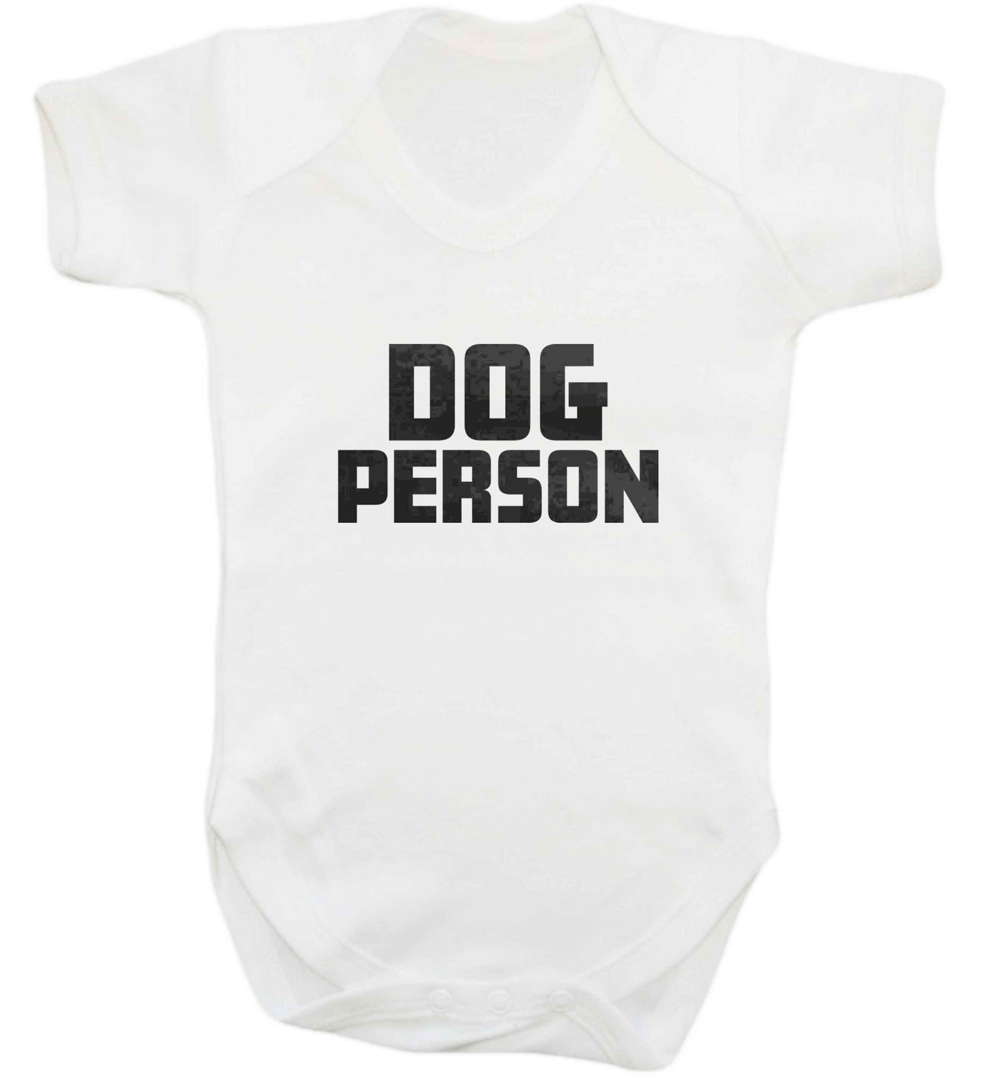 Dog Person Kit baby vest white 18-24 months
