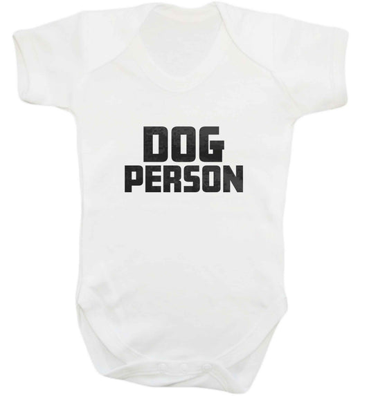 Dog Person Kit baby vest white 18-24 months