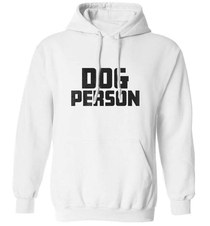 Dog Person Kit adults unisex white hoodie 2XL