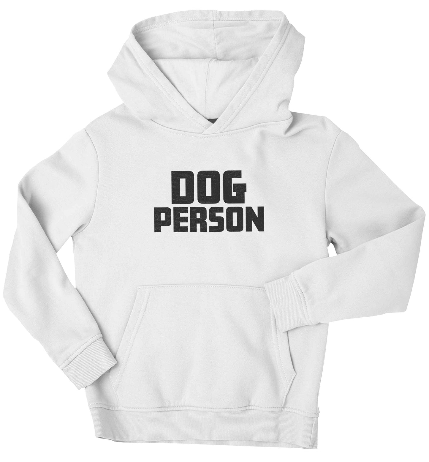 Dog Person Kit children's white hoodie 12-13 Years
