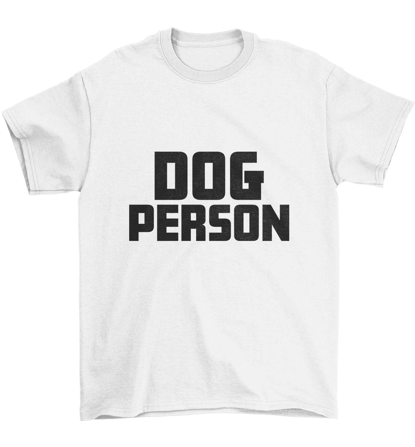 Dog Person Kit Children's white Tshirt 12-13 Years