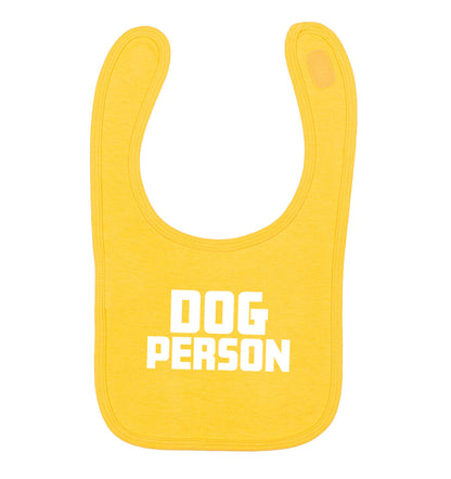 Dog Person Kit yellow baby bib