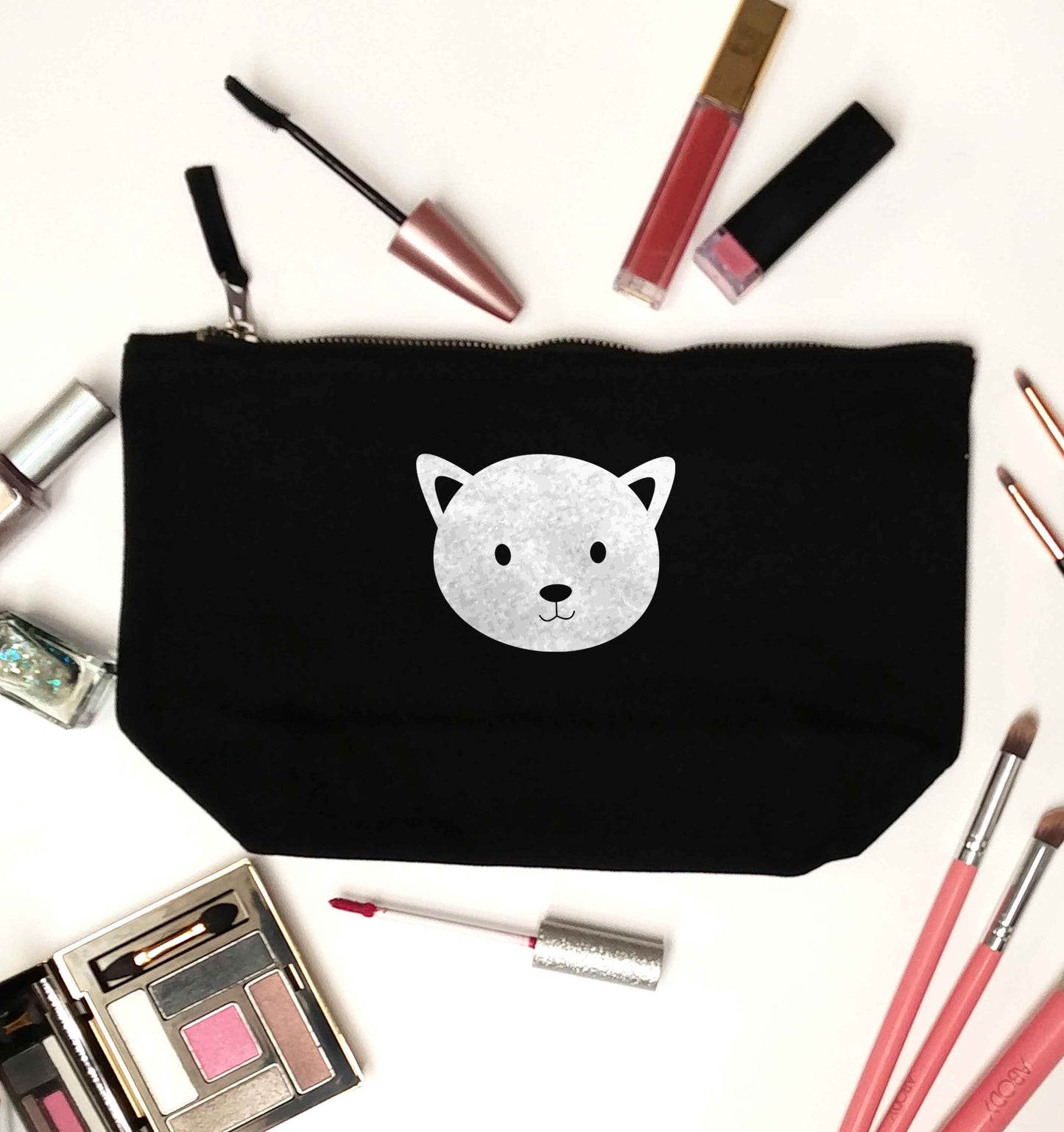 Cat face only Kit black makeup bag
