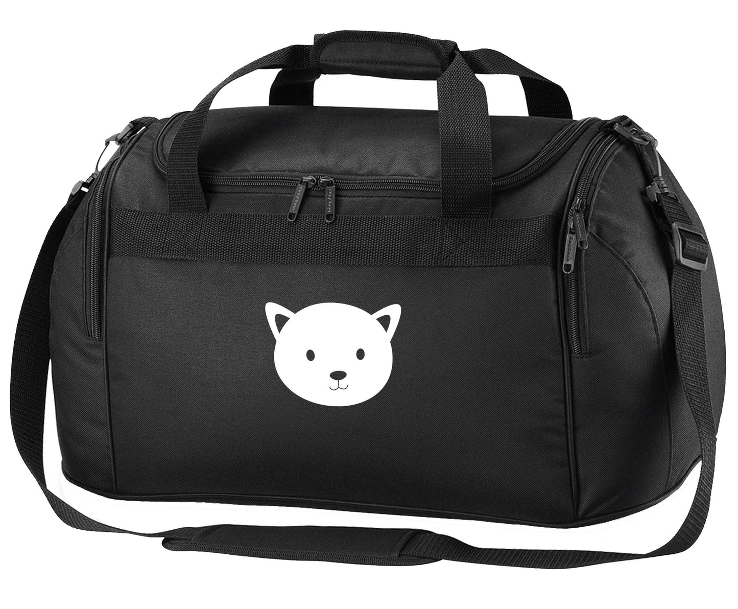 Cat face only Kit black holdall / duffel bag