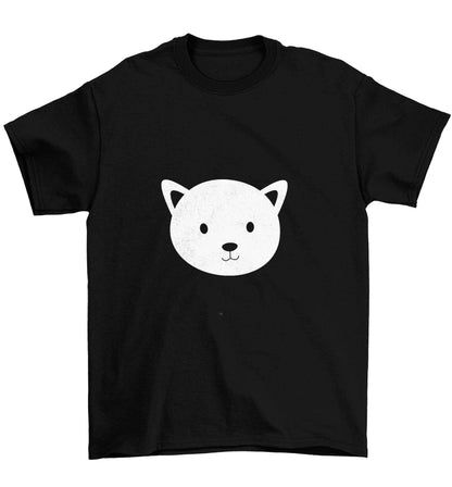 Cat face only Kit Children's black Tshirt 12-13 Years