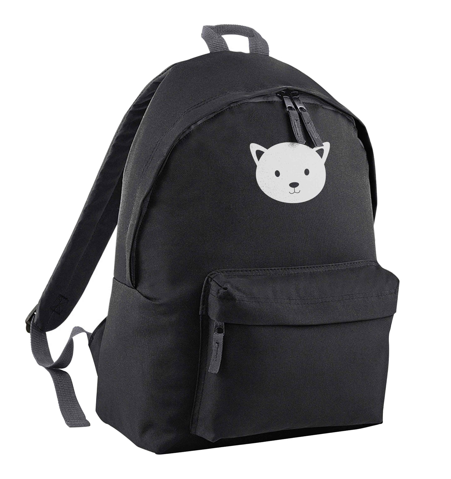 Cat face only Kit black adults backpack