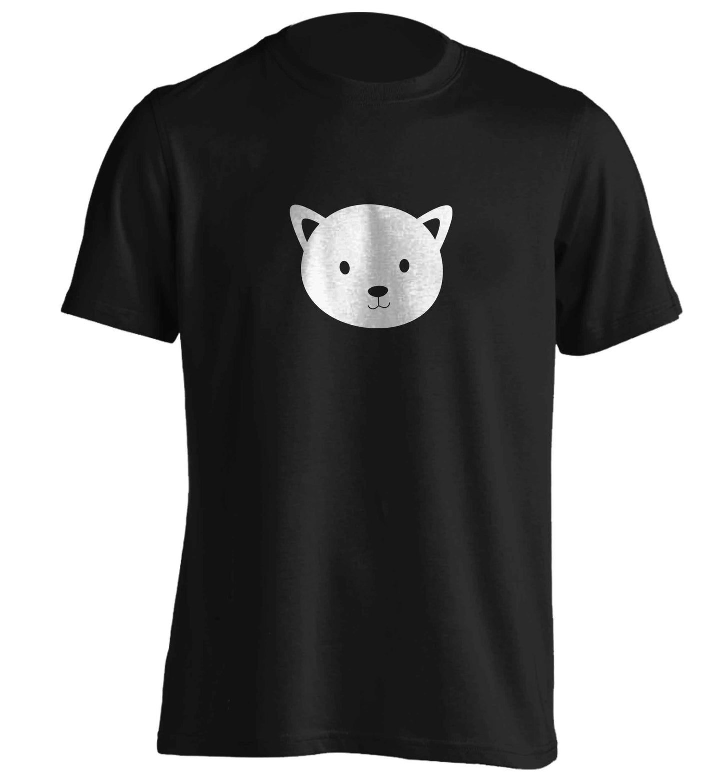 Cat face only Kit adults unisex black Tshirt 2XL
