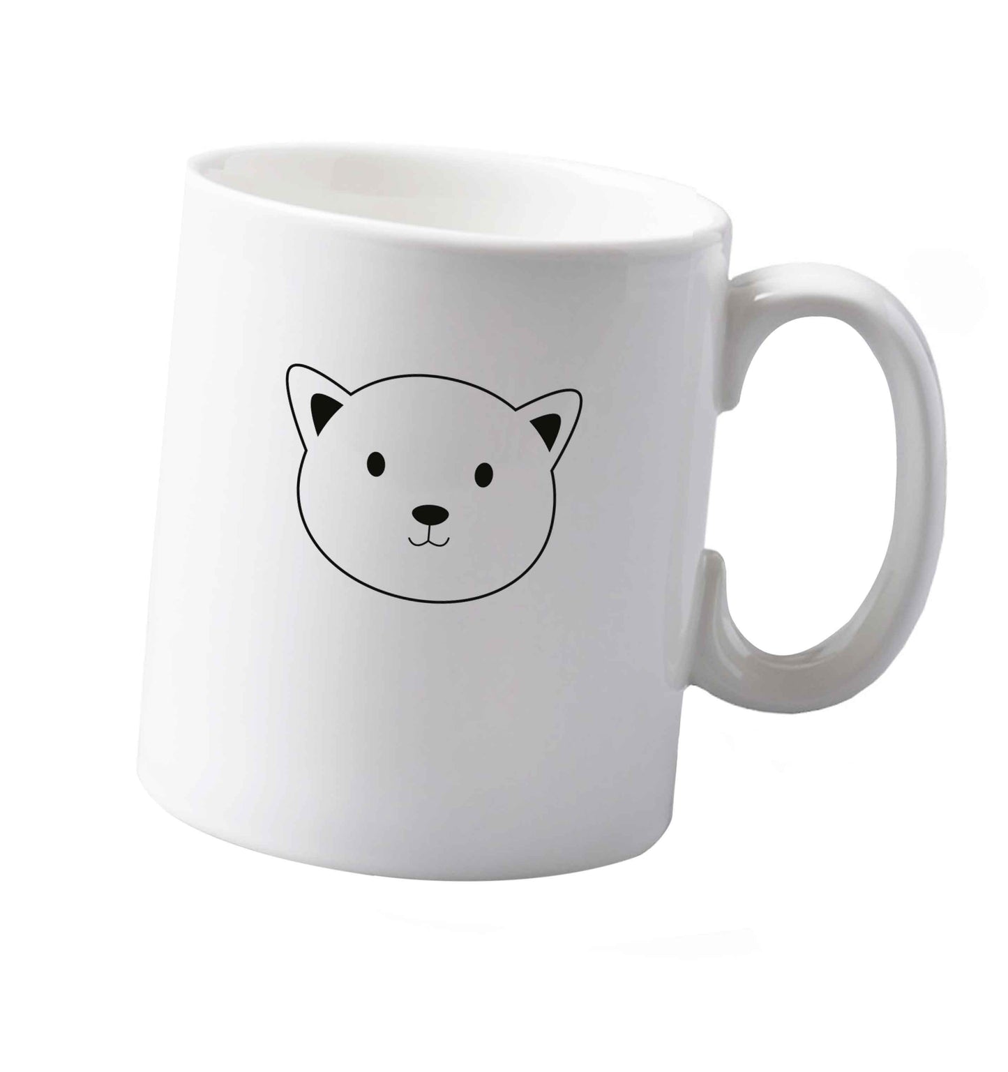10 oz Cat face only Kit ceramic mug both sides