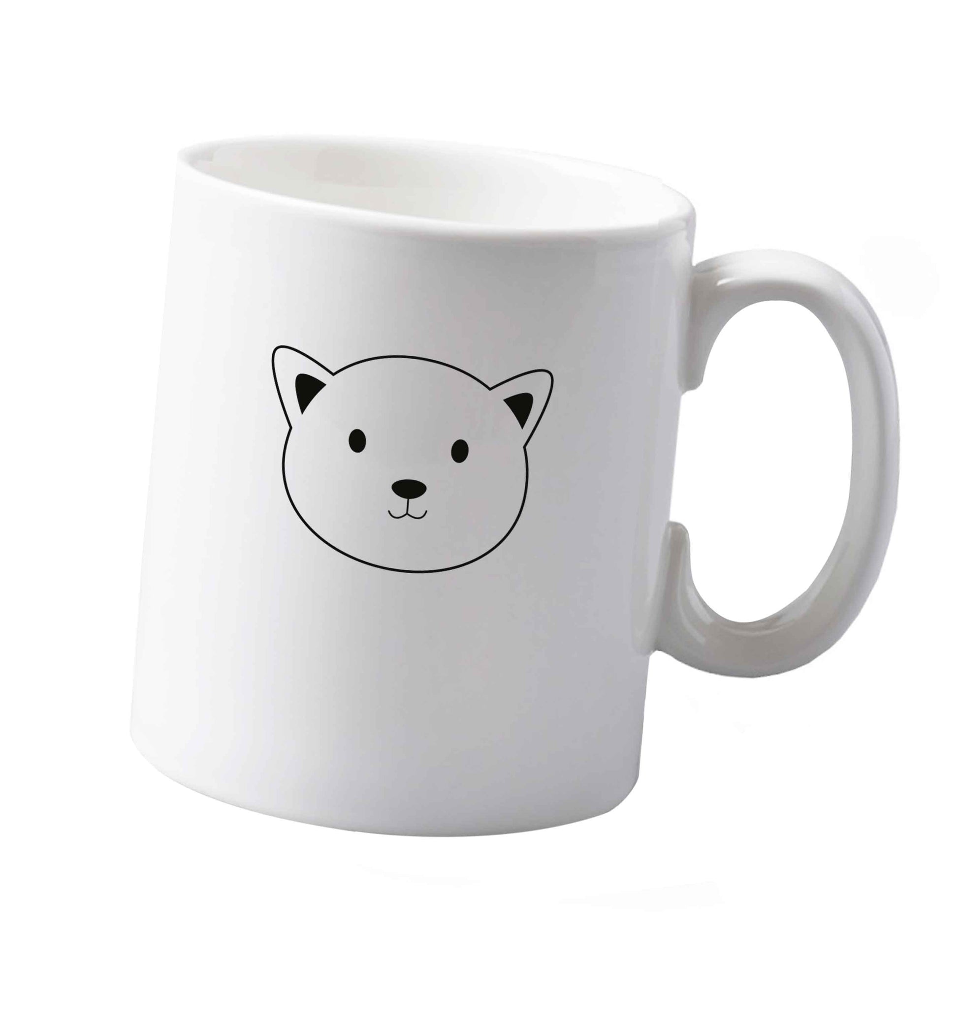 10 oz Cat face only Kit ceramic mug both sides