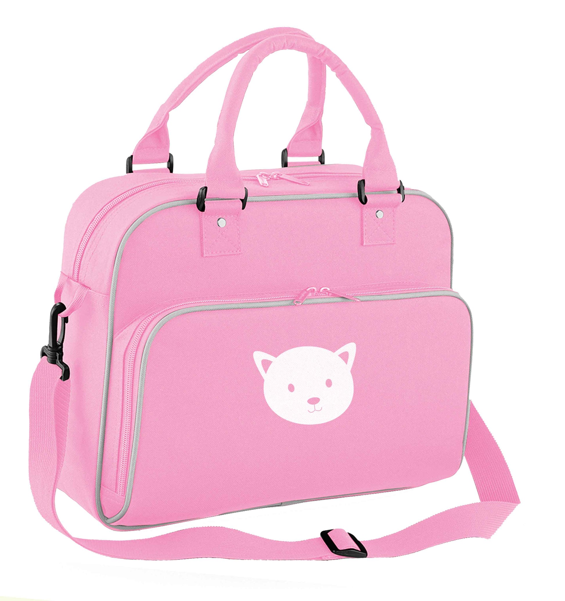 Cat face only Kit children's dance bag baby pink