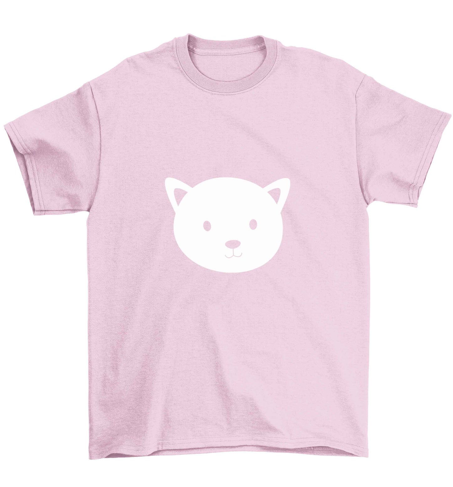 Cat face only Kit Children's light pink Tshirt 12-13 Years