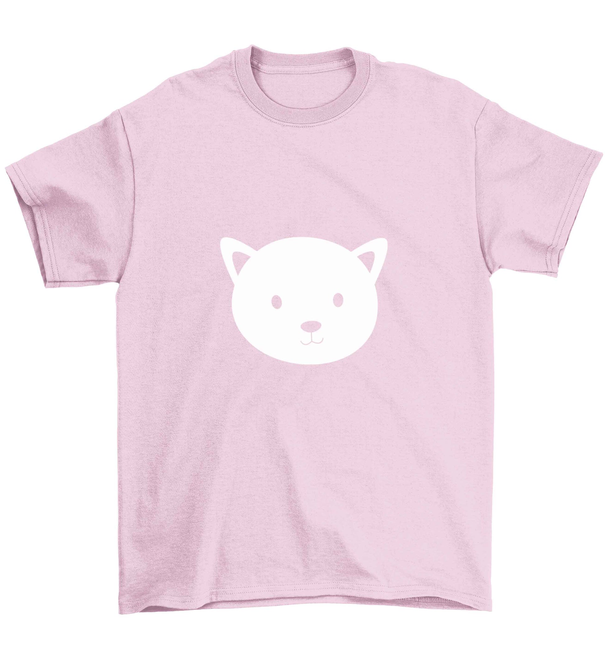 Cat face only Kit Children's light pink Tshirt 12-13 Years