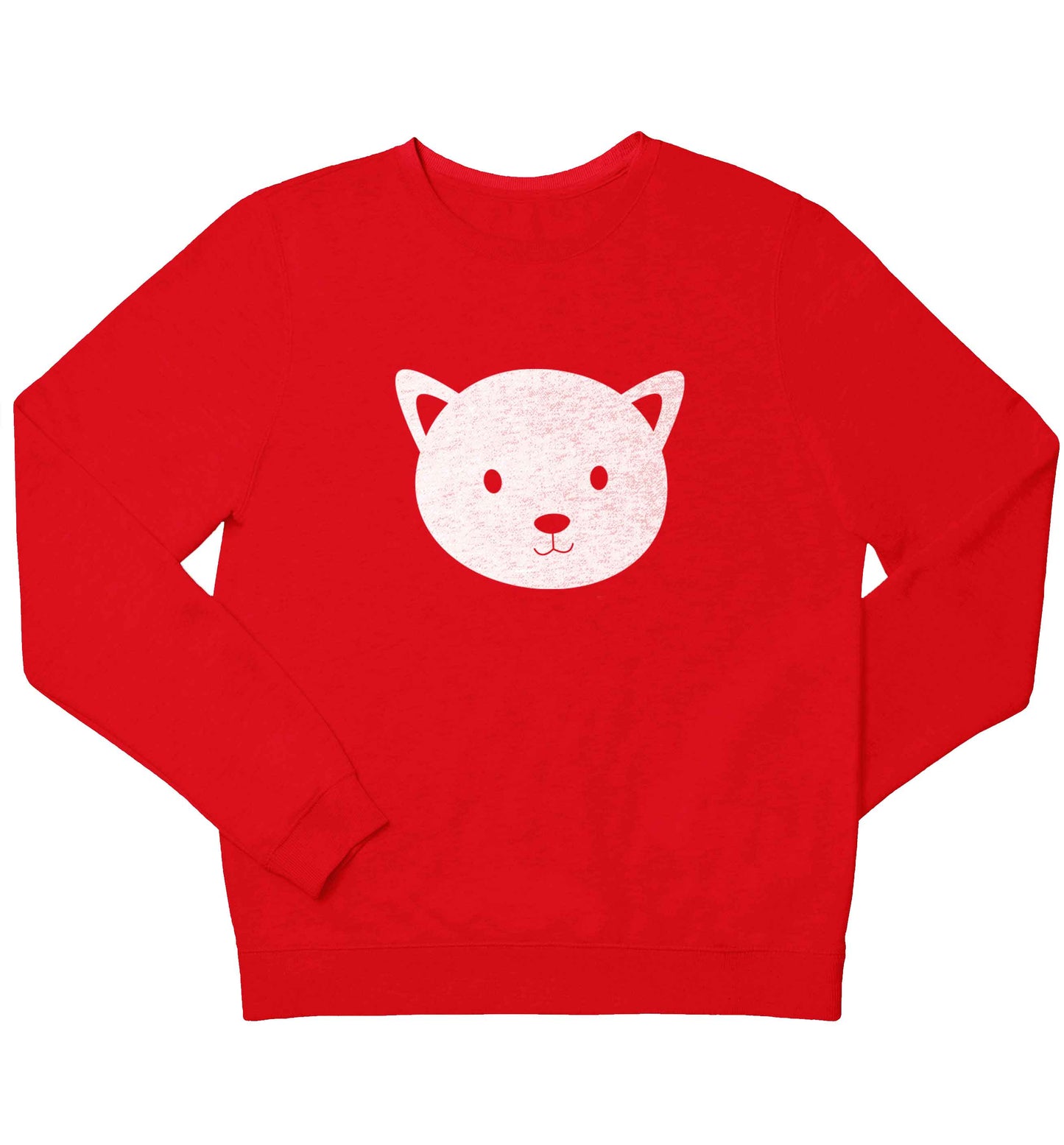 Cat face only Kit children's grey sweater 12-13 Years