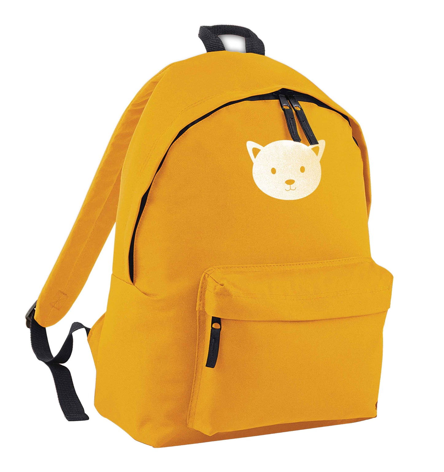 Cat face only Kit mustard adults backpack