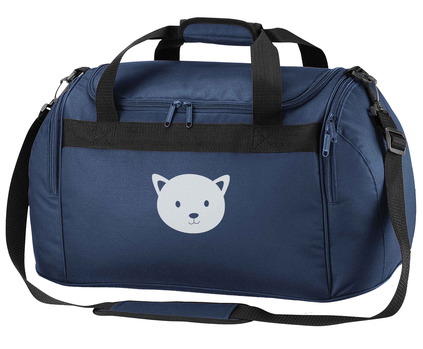 Cat face only Kit navy holdall / duffel bag