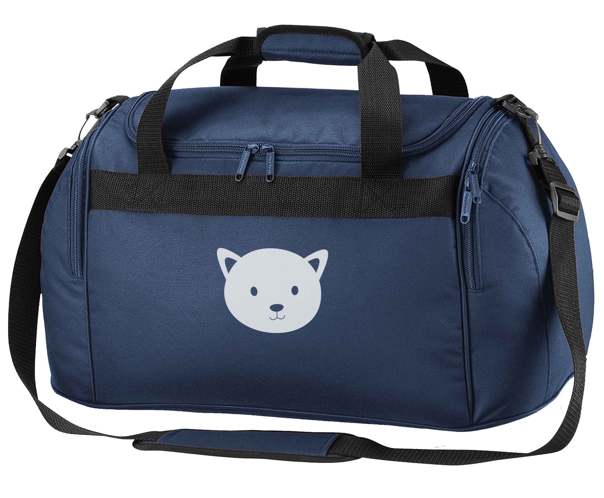 Cat face only Kit navy holdall / duffel bag