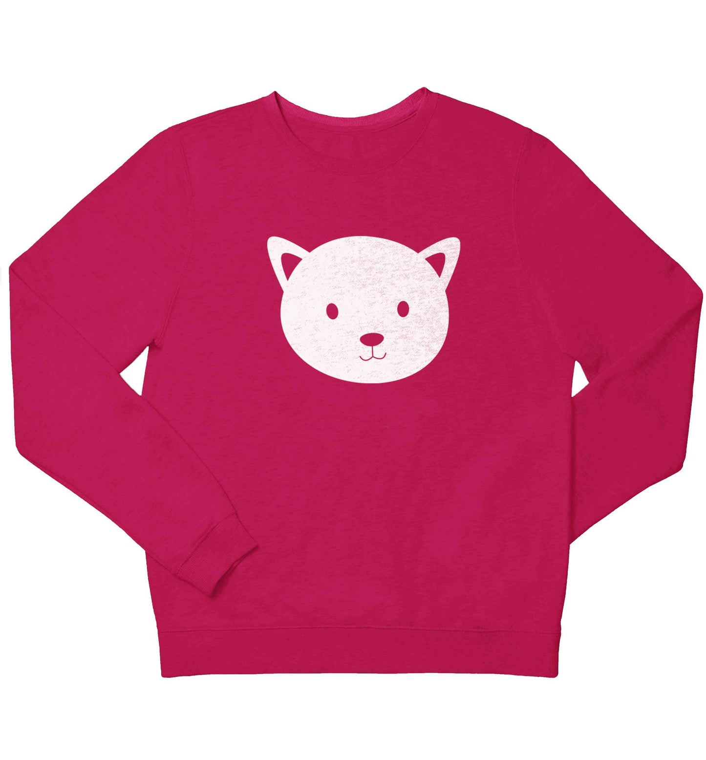Cat face only Kit children's pink sweater 12-13 Years