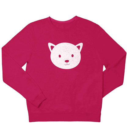 Cat face only Kit children's pink sweater 12-13 Years