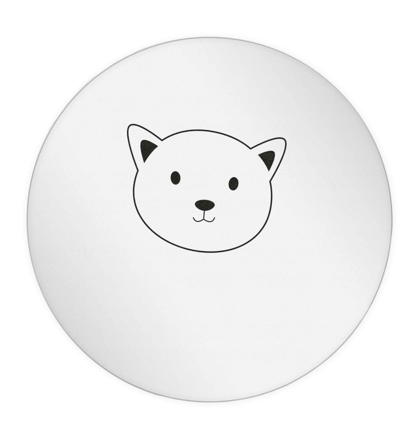 Cat face only Kit 24 @ 45mm matt circle stickers