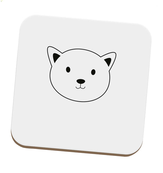 Cat face only Kit set of four coasters