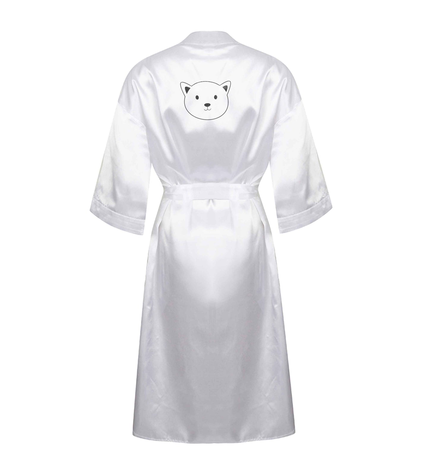 Cat face only Kit XL/XXL white ladies dressing gown size 16/18