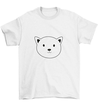 Cat face only Kit Children's white Tshirt 12-13 Years