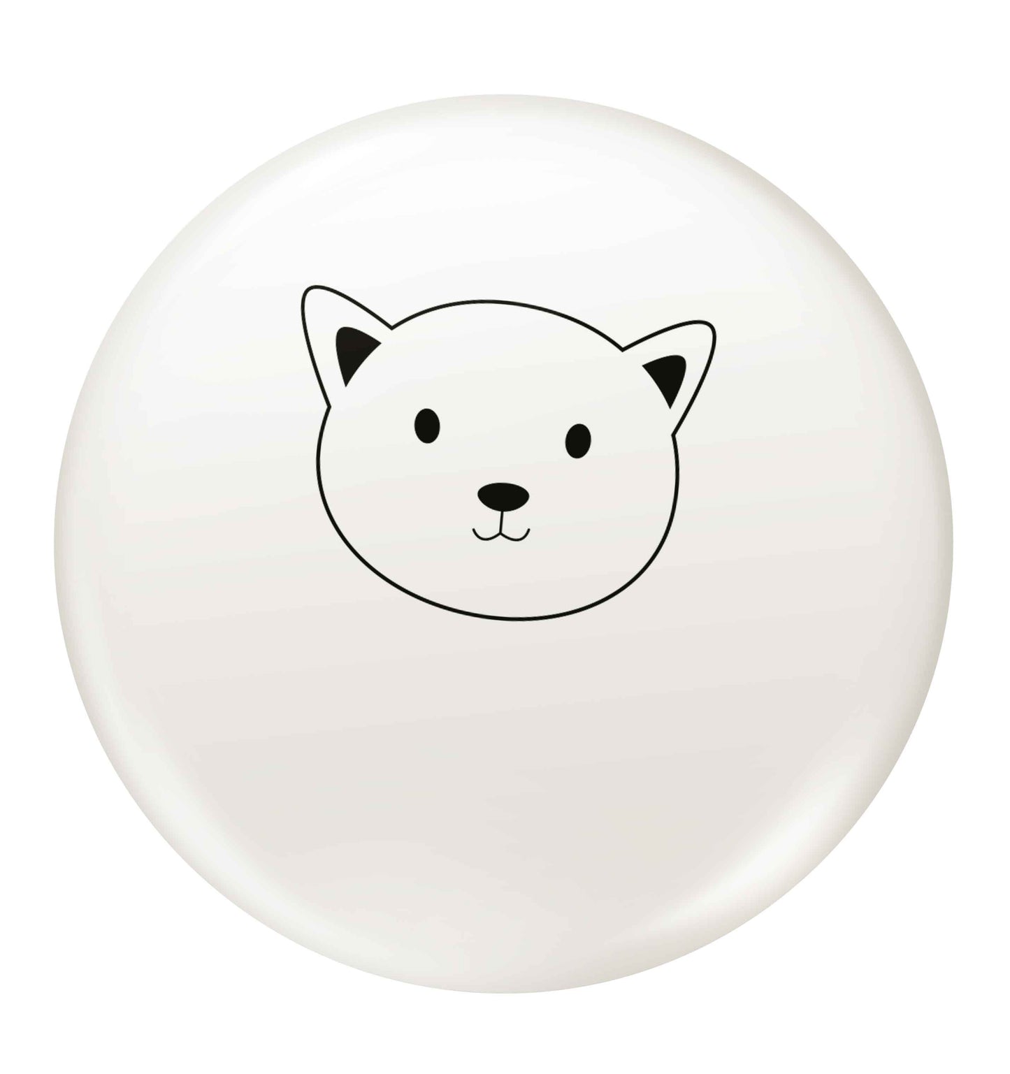 Cat face only Kit small 25mm Pin badge