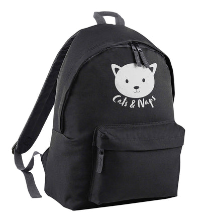 Cats and naps Kit black adults backpack