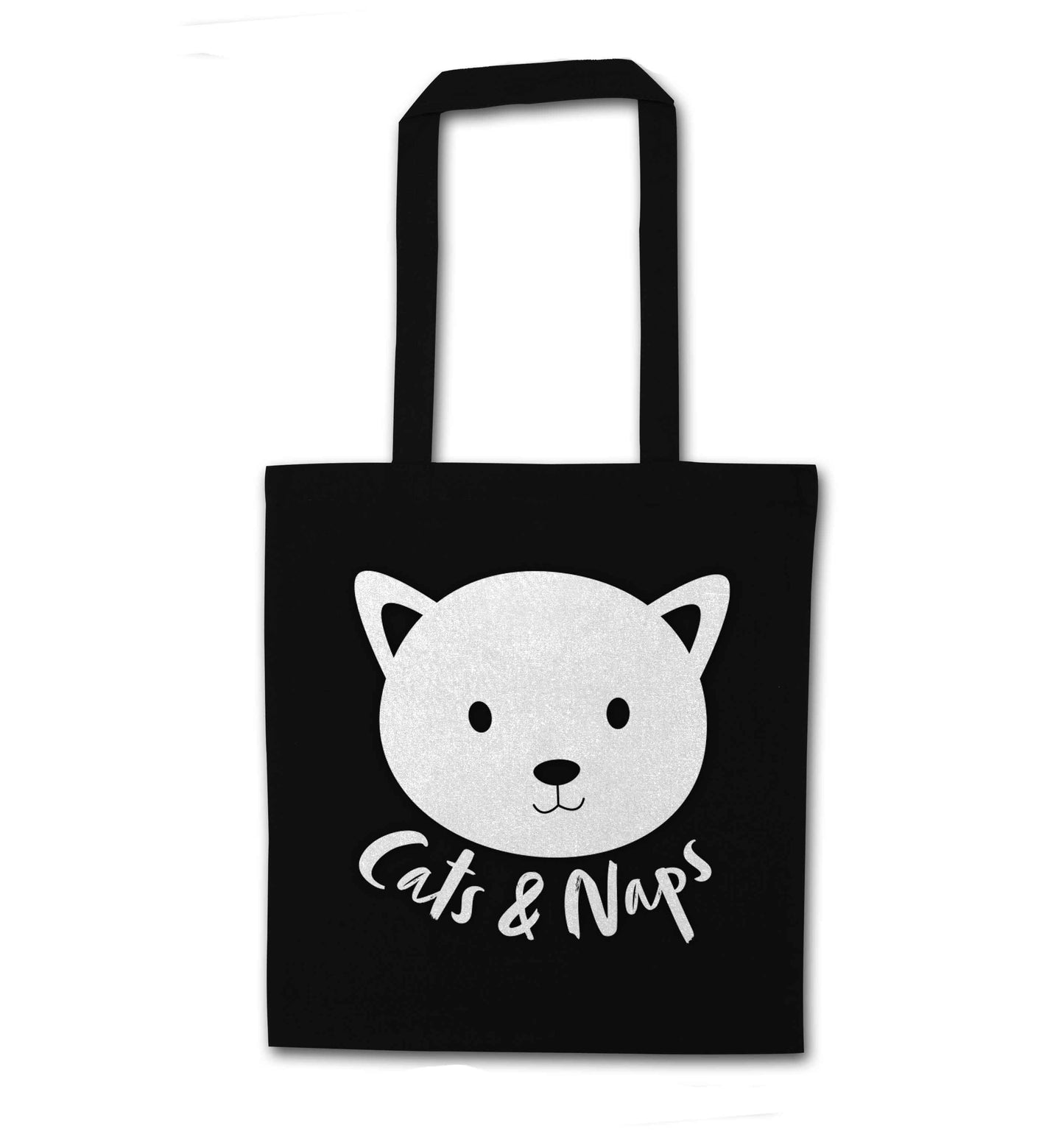 Cats and naps Kit black tote bag