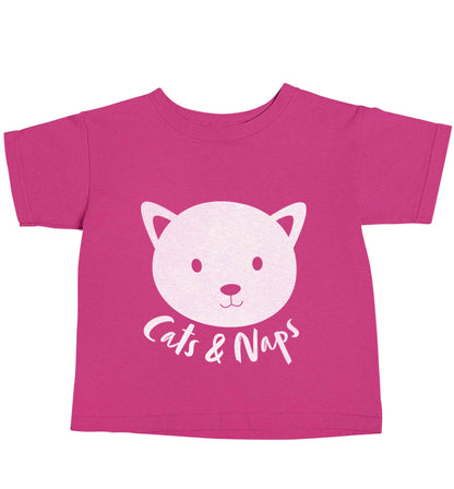 Cats and naps Kit pink baby toddler Tshirt 2 Years