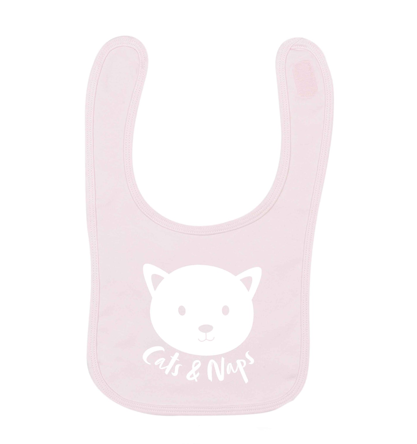 Cats and naps Kit pale pink baby bib