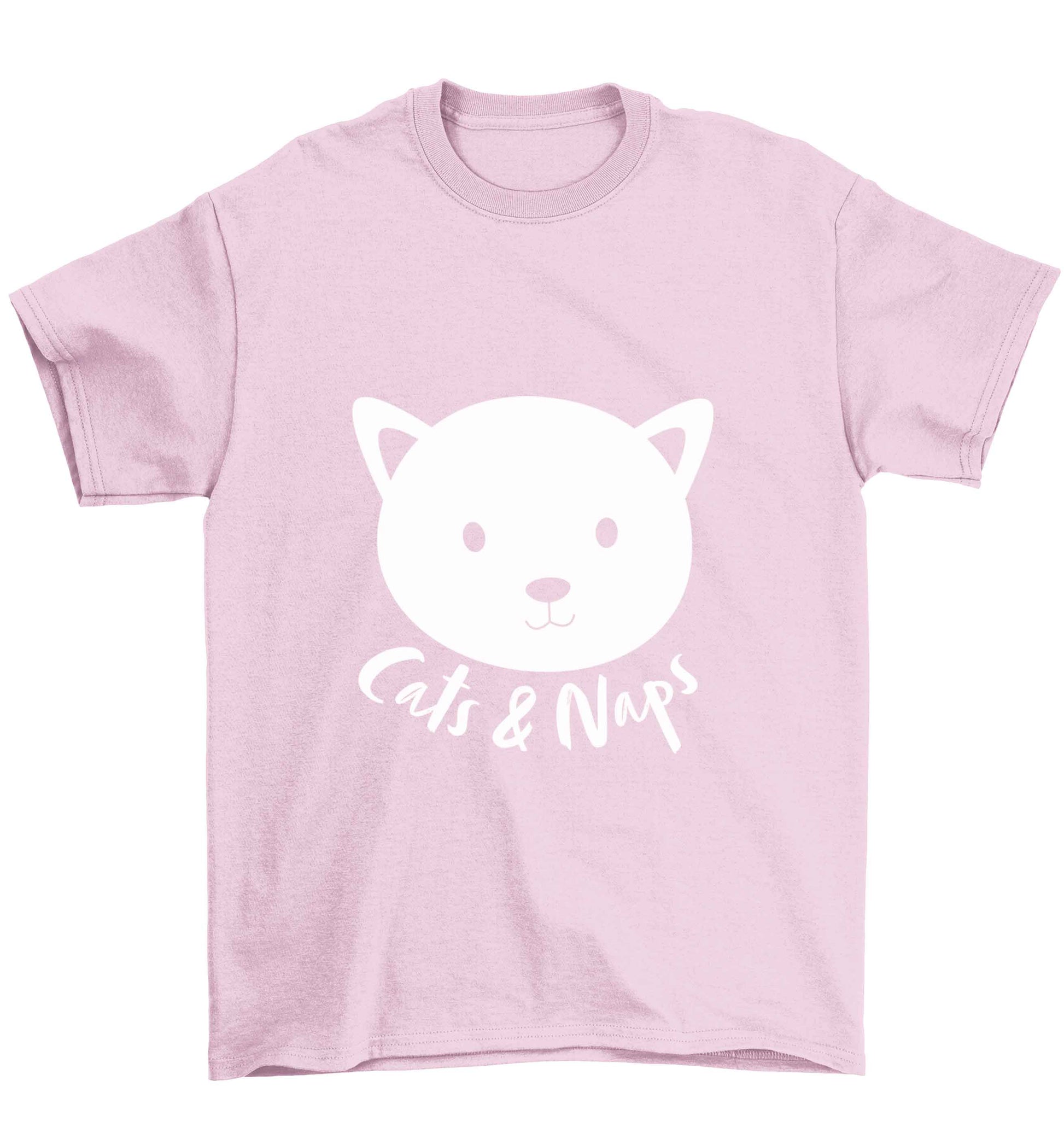 Cats and naps Kit Children's light pink Tshirt 12-13 Years