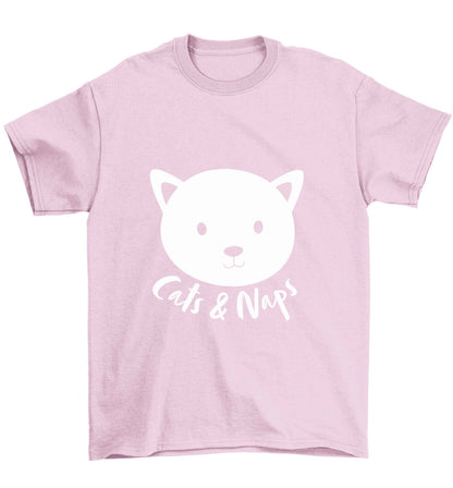 Cats and naps Kit Children's light pink Tshirt 12-13 Years