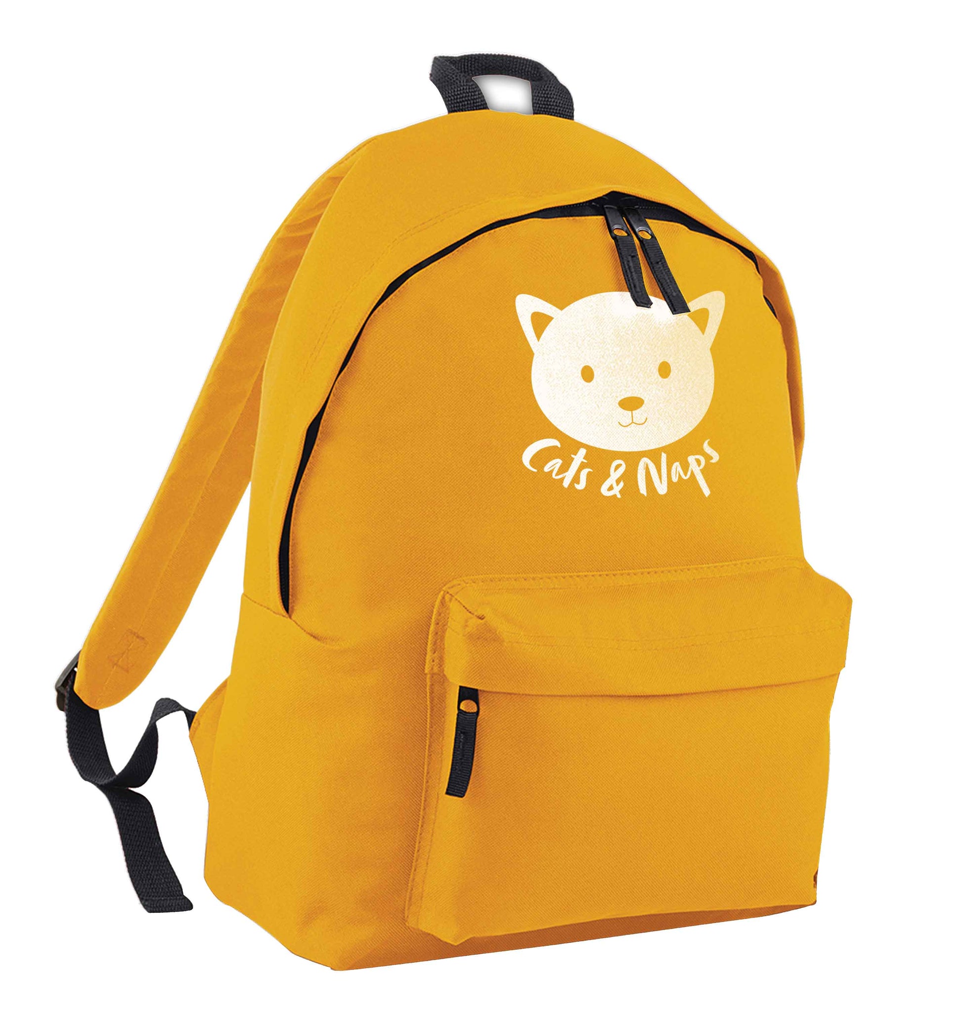 Cats and naps Kit mustard adults backpack