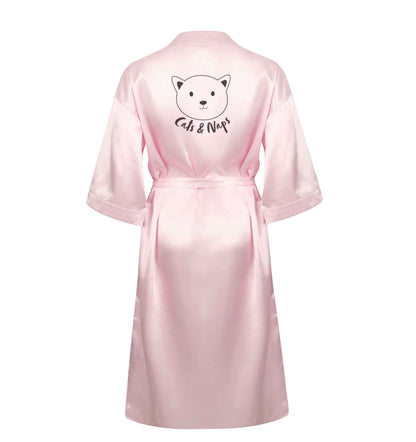 Cats and naps Kit XL/XXL pink ladies dressing gown size 16/18