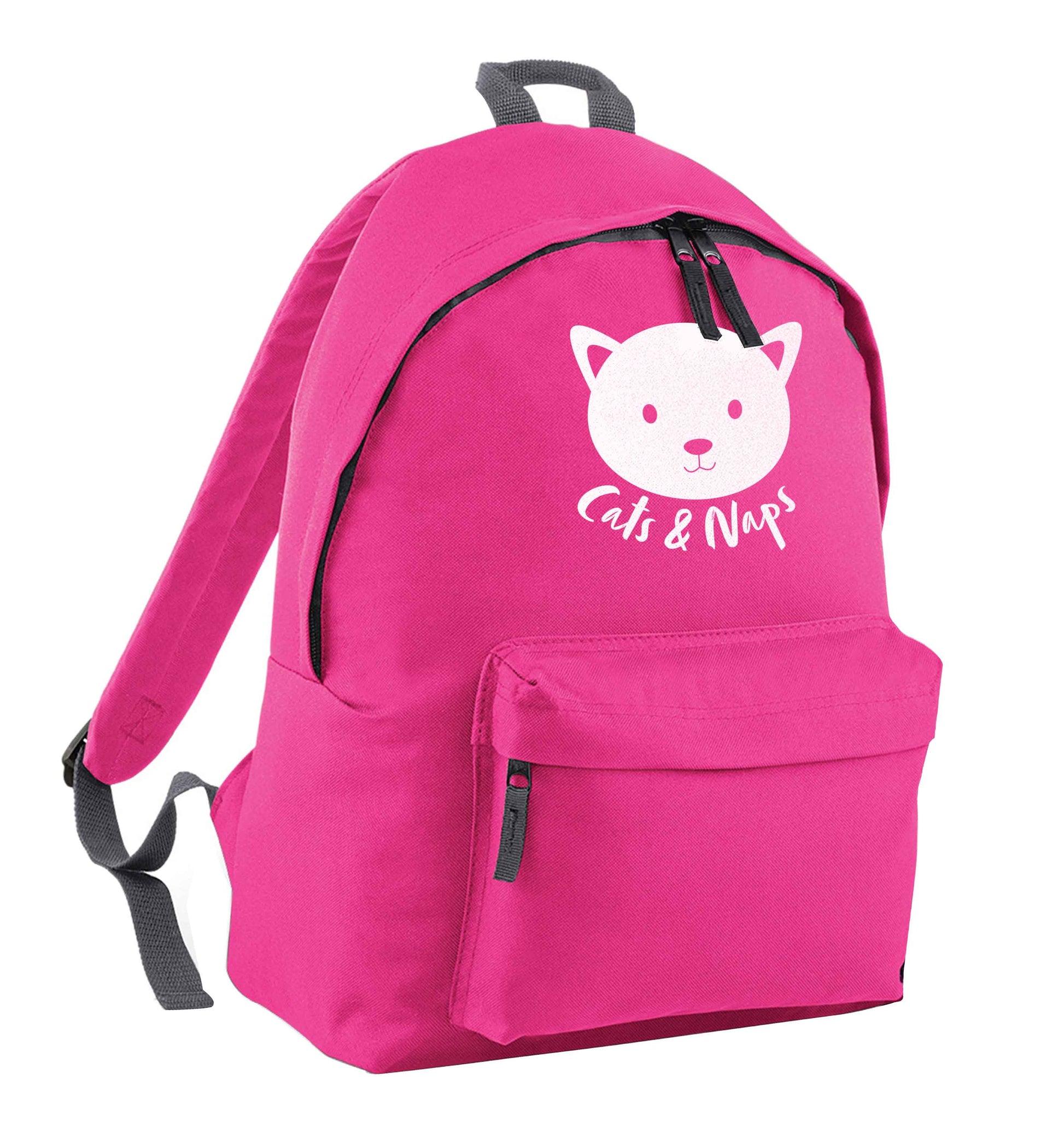Cats and naps Kit pink adults backpack