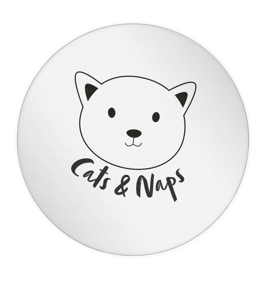Cats and naps Kit 24 @ 45mm matt circle stickers